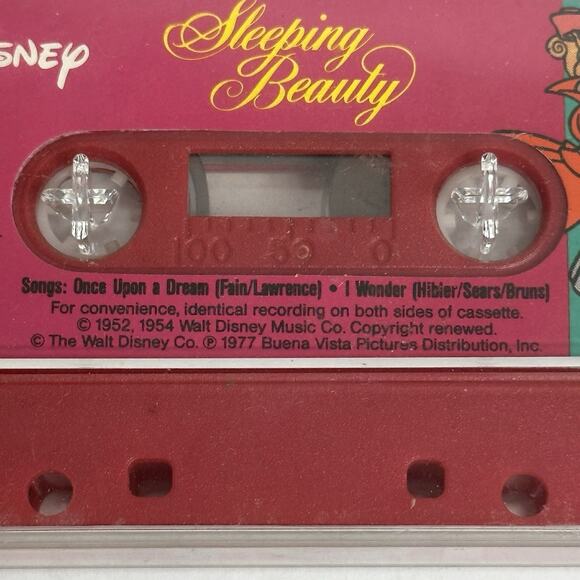 Vtg Disney Story Teller Cassette Tapes Snow White Sleeping Beauty Beauty & Beast - Picture 5 of 8
